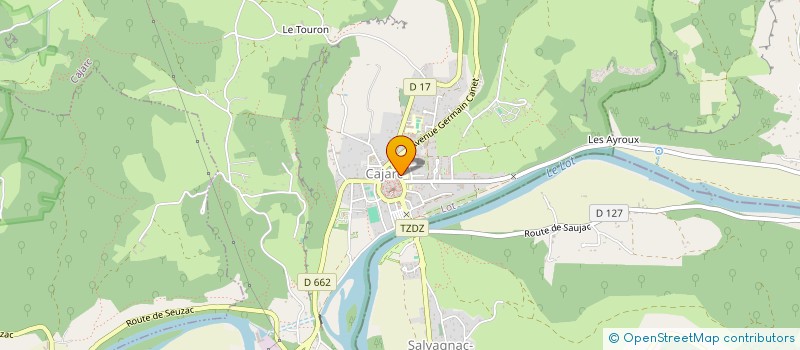 localisation de l'entreprise AU RINCE COCHON à CAJARC