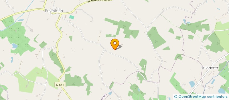 localisation de l'entreprise AU ROC B&A  MONTIGNAC-TOUPINERIE