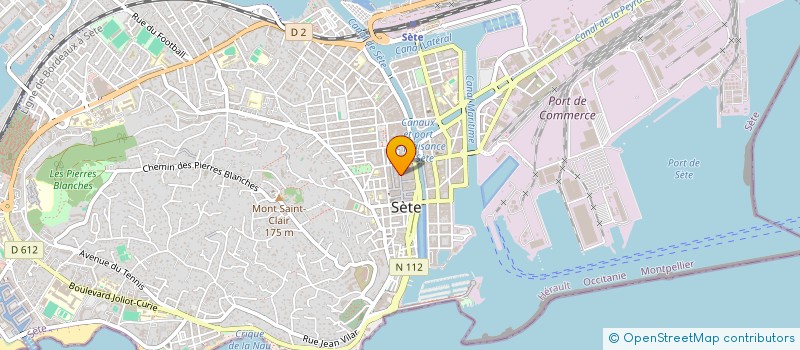 localisation de l'entreprise AU ROCHER DE VENUS à SETE