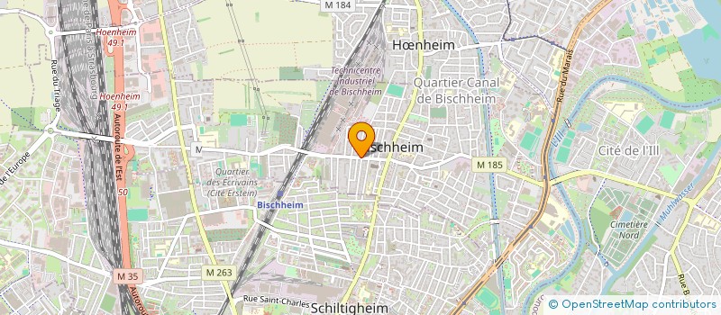 localisation de l'entreprise AU ROCHER DU SAPIN  BISCHHEIM