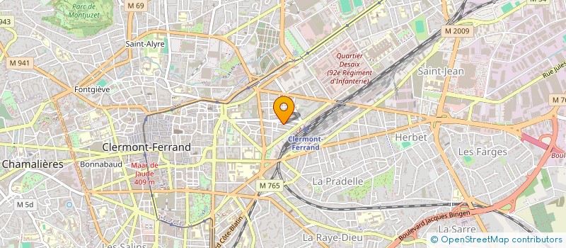 localisation de l'entreprise AU ROCHER FLEURI à CLERMONT-FERRAND