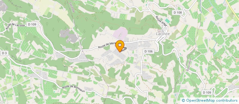 localisation de l'entreprise AU ROI DU FRUIT à LACOSTE