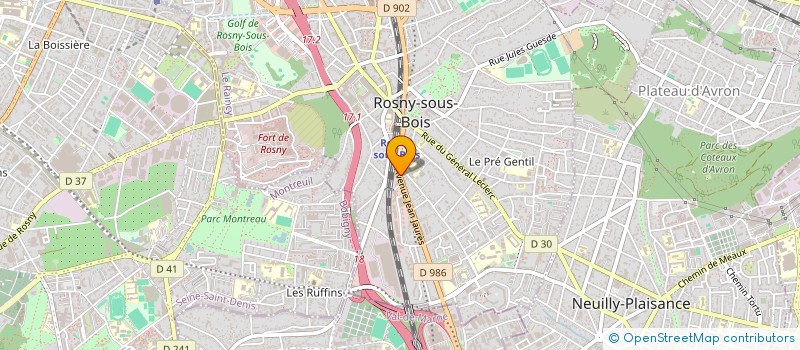 localisation de l'entreprise AU ROND-POINT DES FILLES à ROSNY-SOUS-BOIS