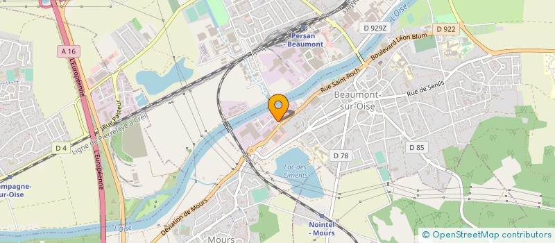 localisation de l'entreprise AU ROY DE LA MONTAGNE à BEAUMONT-SUR-OISE