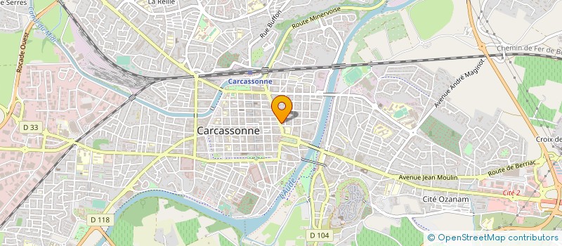 localisation de l'entreprise AU ROYAL  CARCASSONNE