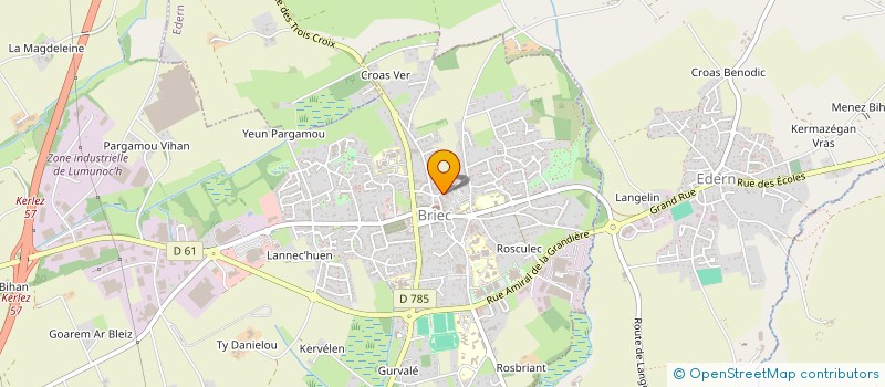 localisation de l'entreprise AU ROYAL GLAZIK  BRIEC