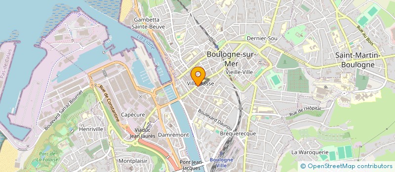 localisation de l'entreprise AU ROYAUME DE THEO à BOULOGNE-SUR-MER