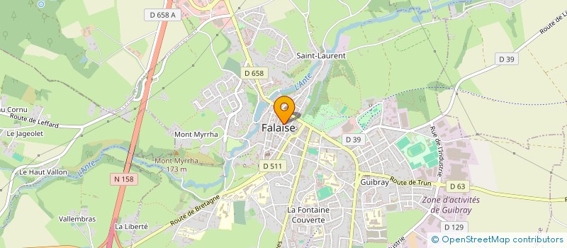 localisation de l'entreprise AU ROYAUME DES CRISTAUX à FALAISE