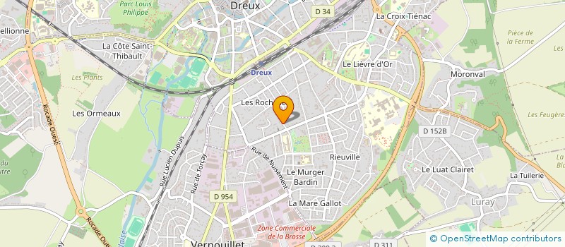 localisation de l'entreprise AU ROYAUME DES FRUITS à DREUX