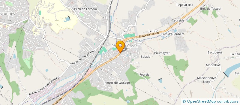 localisation de l'entreprise AU ROYAUME DES P'TITS CHOUX  PONT-DU-CASSE