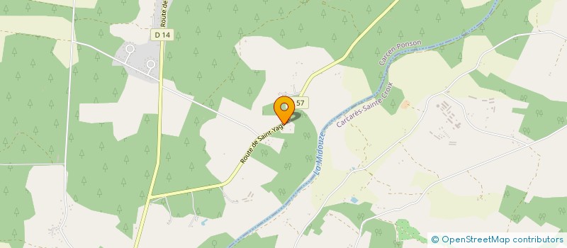 localisation de l'entreprise AU RUCHER DE LARROUY  CARCEN-PONSON