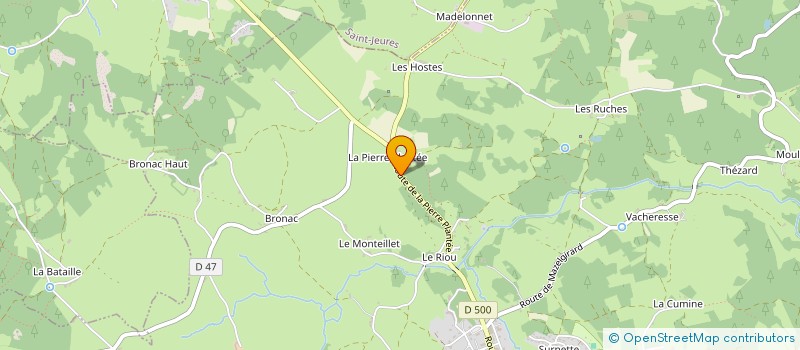 localisation de l'entreprise AU RUCHER DE ST VOY  MAZET-SAINT-VOY