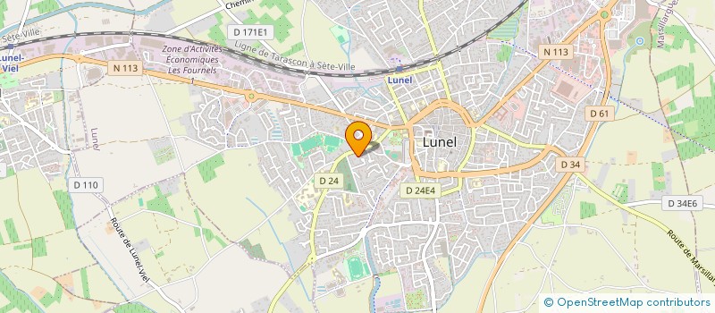 localisation de l'entreprise AU RYTHME DE L'AFRIQUE à LUNEL