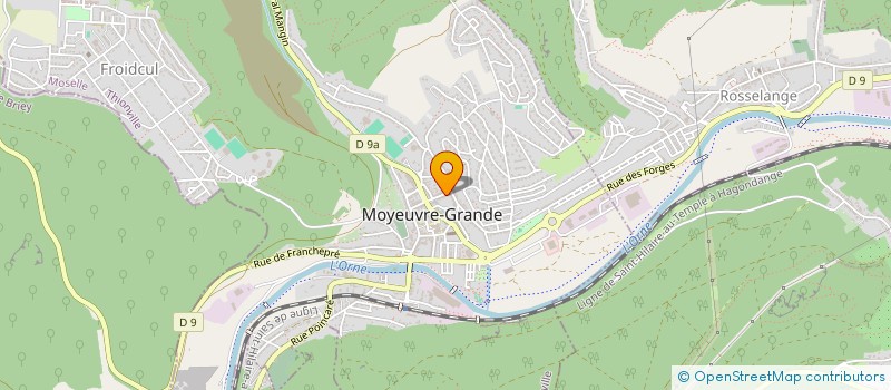 localisation de l'entreprise AU RYTHME DU TEMPS  MOYEUVRE-GRANDE