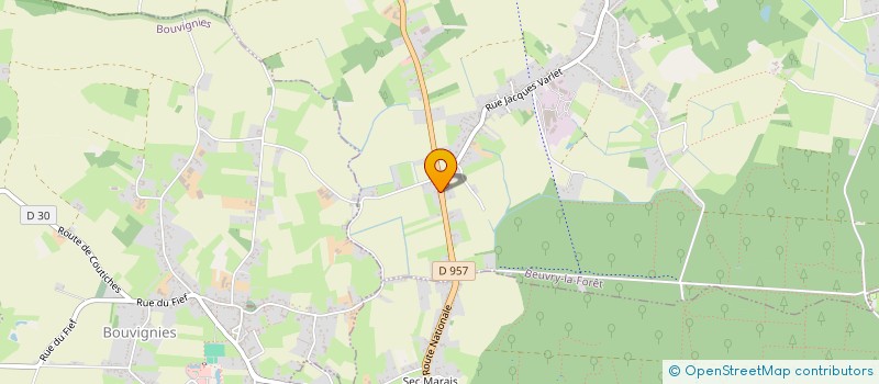 localisation de l'entreprise AU SAINT BERNARD  BEUVRY-LA-FORET