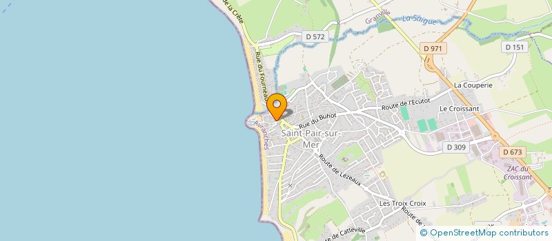 localisation de l'entreprise AU SAINT PAIR GLACE  SAINT-PAIR-SUR-MER