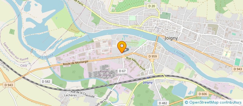 localisation de l'entreprise AU SALON à JOIGNY