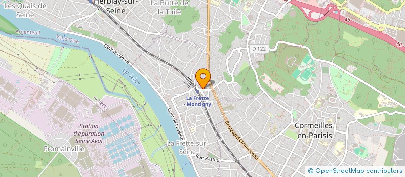 localisation de l'entreprise AU SALON DE SANDRA à LA FRETTE-SUR-SEINE