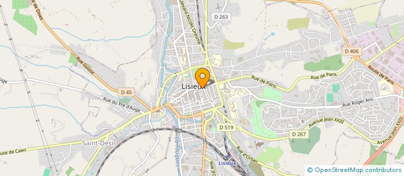 localisation de l'entreprise AU SALON SARL à LISIEUX