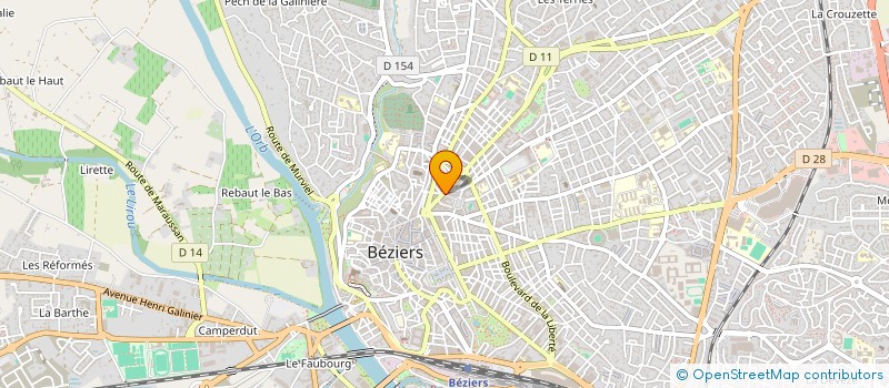 localisation de l'entreprise AU SANS SOUCIS à BEZIERS
