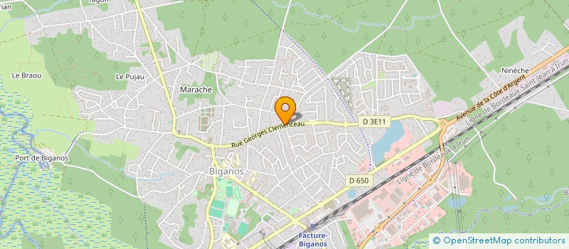 localisation de l'entreprise AU-SE-EN  BIGANOS