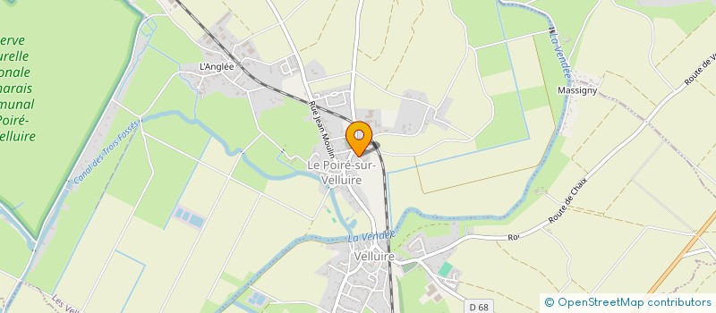 localisation de l'entreprise AU SECOURS DES TEMPS PLIES DES DEUX RIVES  LES VELLUIRE-SUR-VENDEE