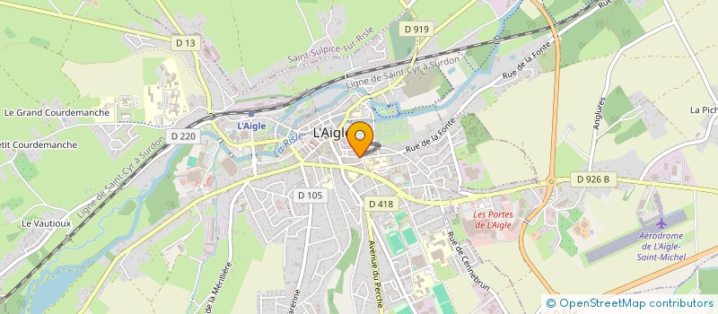 localisation de l'entreprise AU SECRET DE LA HALLE à L'AIGLE