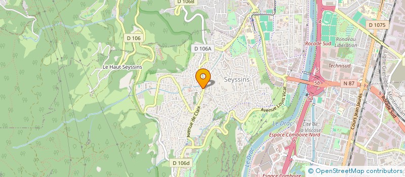localisation de l'entreprise AU SENS PROPRE à SEYSSINS