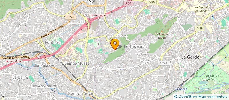 localisation de l'entreprise AU SERVICE DE L'ENFANCE à LA VALETTE DU VAR