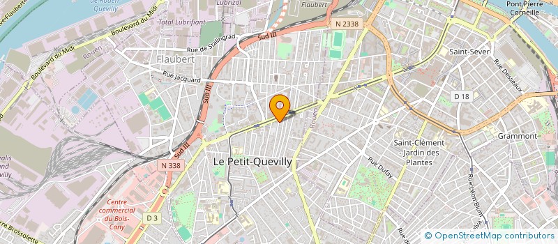 localisation de l'entreprise AU SERVICE DES ENTREPRISES à LE PETIT-QUEVILLY