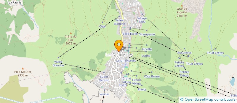 localisation de l'entreprise AU SERVICE DES OURS à LES DEUX ALPES