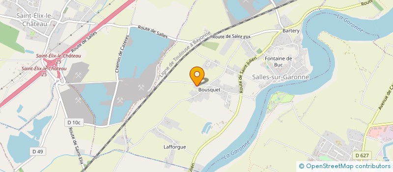 localisation de l'entreprise AU SERVICE DU NET à SALLES-SUR-GARONNE