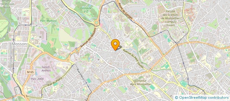 localisation de l'entreprise AU SERVICE DU SPECTACLE à MONTPELLIER