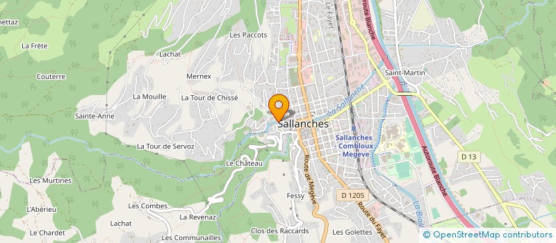 localisation de l'entreprise AU SEVEN à SALLANCHES