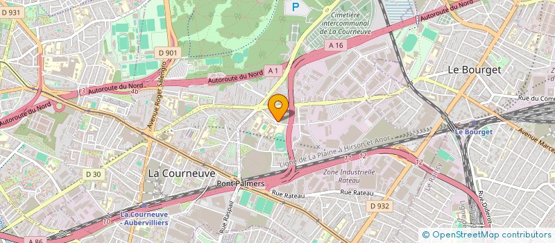 localisation de l'entreprise AU SHENG à LA COURNEUVE