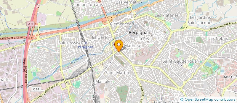 localisation de l'entreprise AU SHOP A.M. à PERPIGNAN