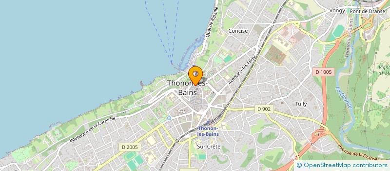 localisation de l'entreprise AU SHOW ROOM DES MARQUES à THONON-LES-BAINS