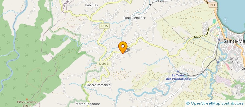 localisation de l'entreprise AU SNACK  SAINTE-MARIE