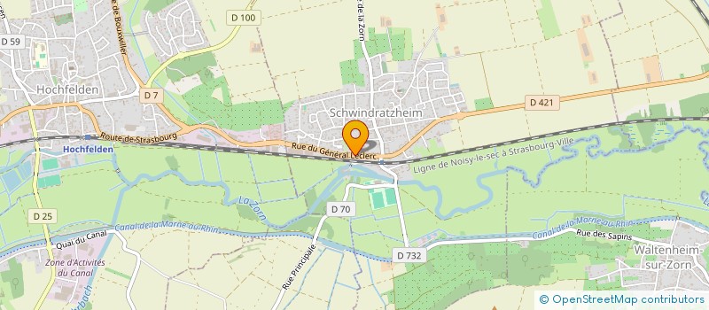 localisation de l'entreprise AU SOLEIL  SCHWINDRATZHEIM