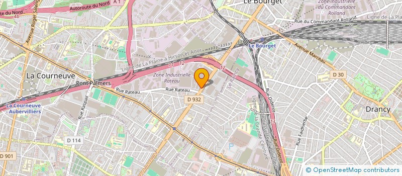 localisation de l'entreprise AU SOLEIL D'AFRIQUE à LA COURNEUVE