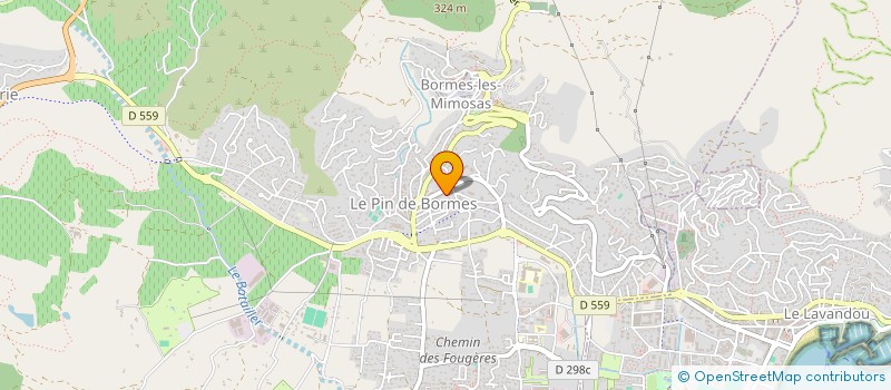 localisation de l'entreprise AU SOLEIL DE BORMES  BORMES-LES-MIMOSAS