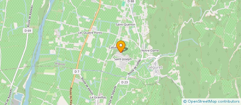 localisation de l'entreprise AU SOLEIL DE JONQUIER  SEGURET