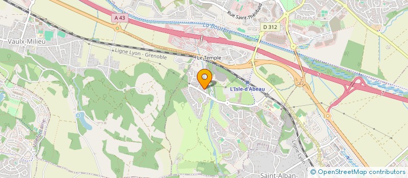 localisation de l'entreprise AU SOLEIL DE MIDI  L'ISLE-D'ABEAU