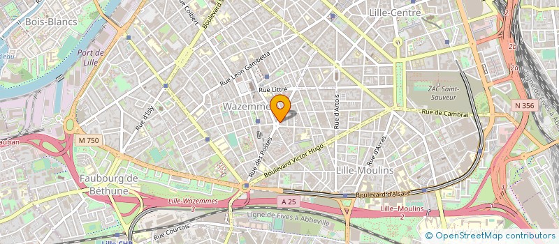localisation de l'entreprise AU SOLEIL DU NORD à LILLE