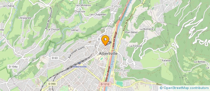 localisation de l'entreprise AU SOMMET  ALBERTVILLE