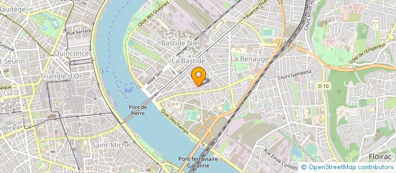 localisation de l'entreprise AU SON VERT à BORDEAUX