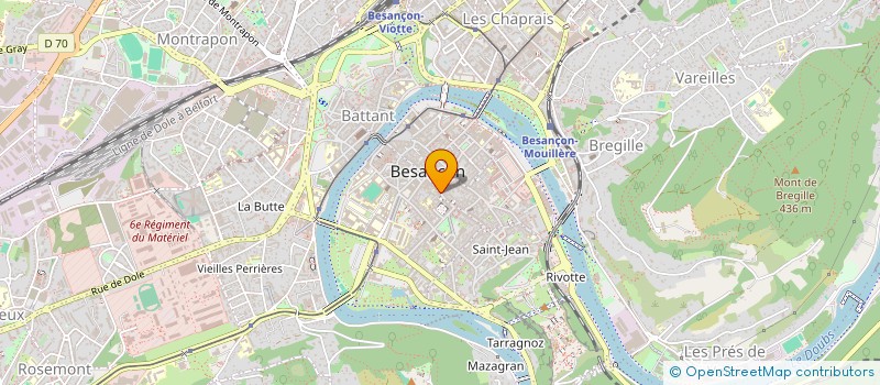 localisation de l'entreprise AU SOULIER DE FRANCE SOC à BESANCON