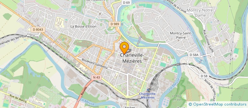 localisation de l'entreprise AU STAND DU PRET A PORTER à CHARLEVILLE-MEZIERES