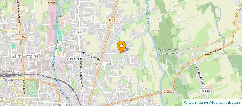 localisation de l'entreprise AU STUDIO  AUREILHAN