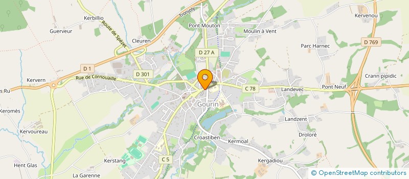 localisation de l'entreprise AU STUDIO BEAUTE  GOURIN